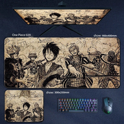 One Piece  tapis de souris de jeu xl